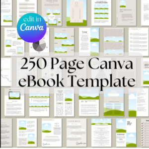 Canva eBook & Course Workbook Mega Template – 250 Pages of Editable Brilliance