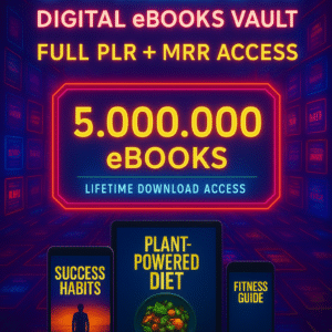 5 Million eBook Empire Vault – PLR & MRR Collection for Passive Income Entrepreneurs | Resell, Rebrand & Profit