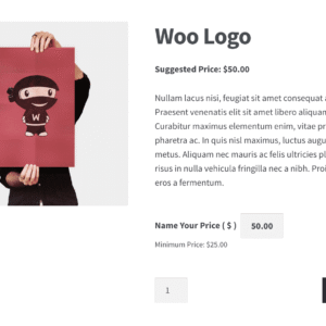 Set Your Own Price for WooCommerce – Name Your Price Addon (Digital Download)