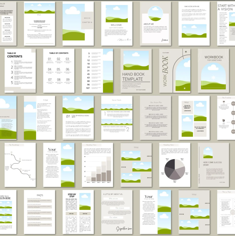 The Complete Canva eBook Toolkit – 150 Editable Templates for Courses, Workbooks & Digital Products - Image 3