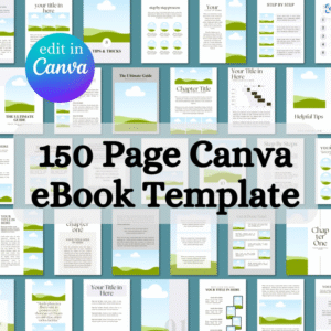 The Complete Canva eBook Toolkit – 150 Editable Templates for Courses, Workbooks & Digital Products