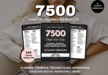 7500+ Ready-to-Use Canva Templates | DFY Digital Bundle 2025-2026 | PLR & MRR Resell Rights
