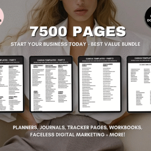 7500+ Ready-to-Use Canva Templates | DFY Digital Bundle 2025-2026 | PLR & MRR Resell Rights