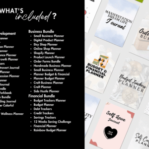 15,000+ Pages PLR Canva Template Mega Bundle | 200 Editable Planners & Templates