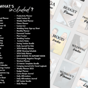 15,000+ Pages PLR Canva Template Mega Bundle | 200 Editable Planners & Templates