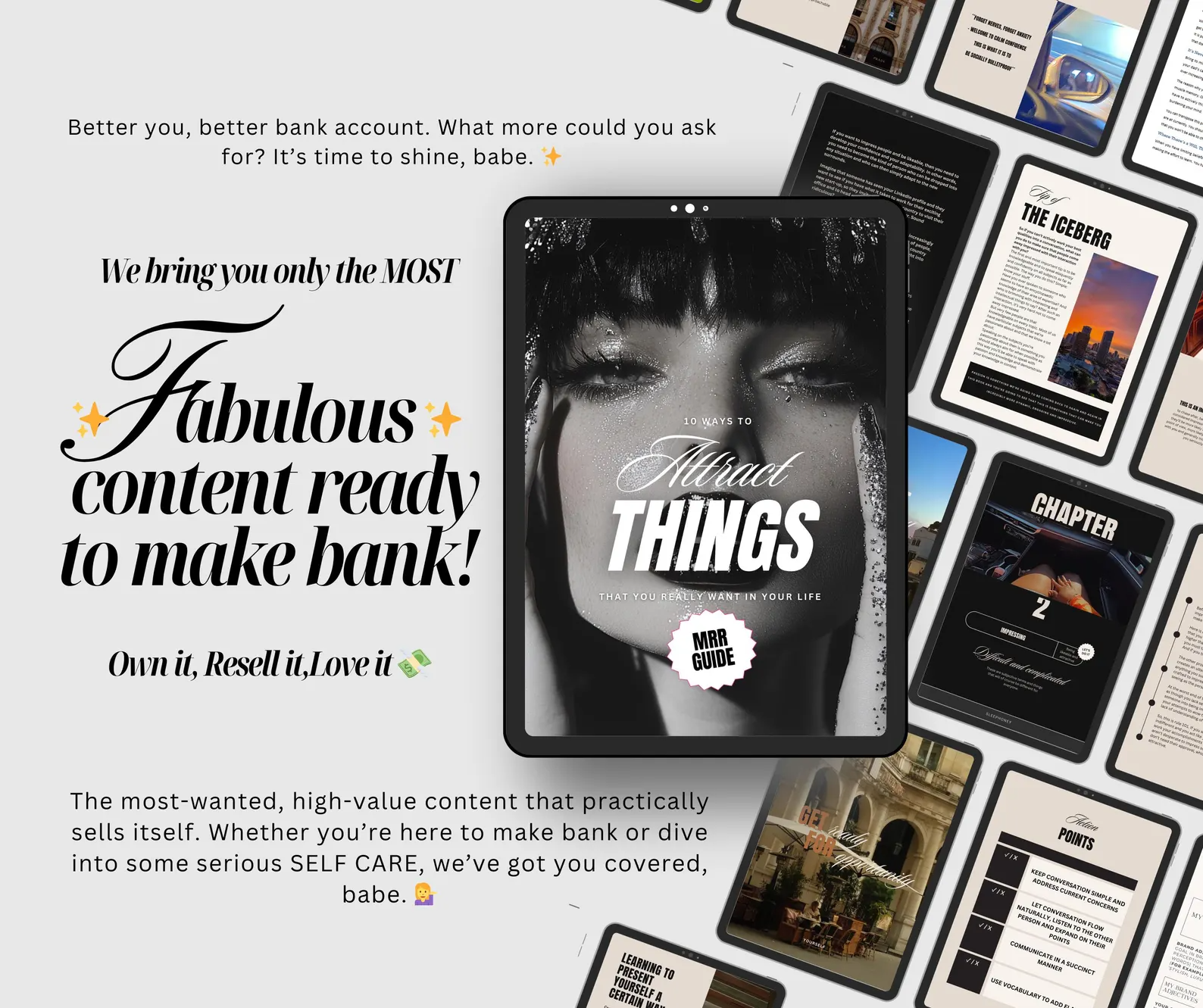 5 Done-for-You PLR Guides | MRR Glow Up Bundle | Self-Improvement, Personal Growth - Image 2