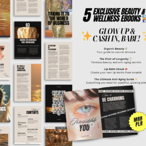 5 Done-for-You PLR Guides | MRR Glow Up Bundle | Self-Improvement, Personal Growth