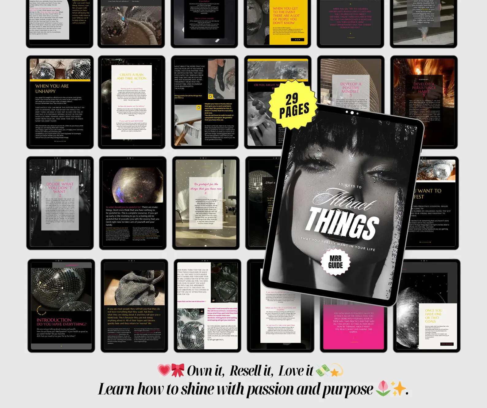 5 Done-for-You PLR Guides | MRR Glow Up Bundle | Self-Improvement, Personal Growth - Image 6