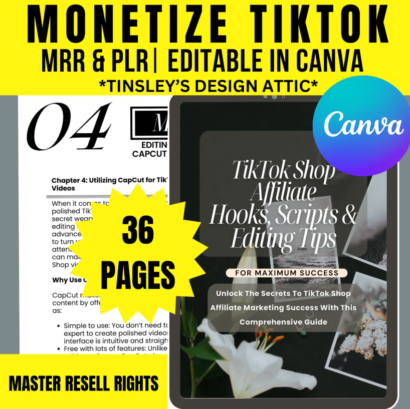 TikTok Money Maker Scripts & Hooks | Affiliate Success Toolkit 2025 | PLR + MRR License