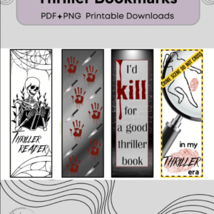 Mind-Bending Thriller Bookmarks | Perfect for Mystery Readers