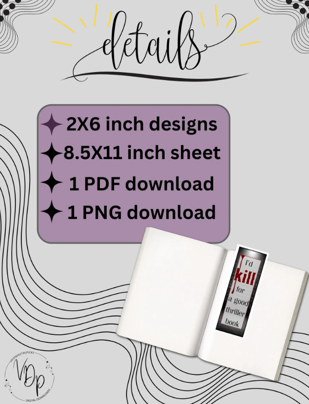 Mind-Bending Thriller Bookmarks | Perfect for Mystery Readers - Image 4