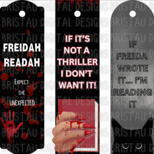 Dark Suspense Bookmark Collection | Printable Thriller Designs