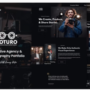 Foturo - Photography Portfolio & Creative Agency Elementor Template Kit download