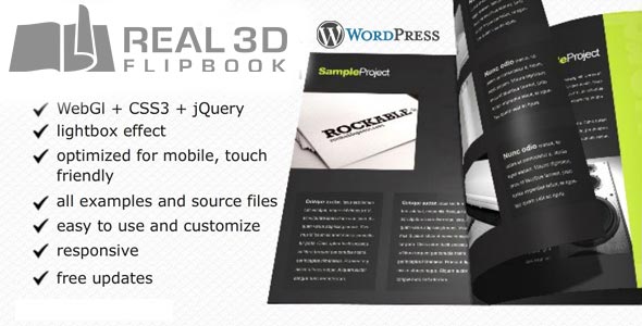 WordPress 3D FlipBook Tool – Real3D Plugin for Stunning Digital Books