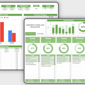 Complete Planner, Habit, Task & Finance Tracker Bundle